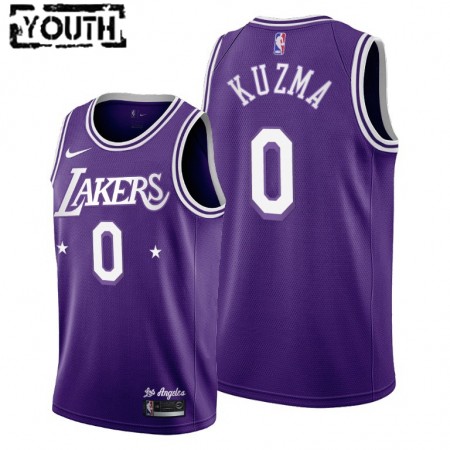 Kinder NBA Los Angeles Lakers Trikot Kyle Kuzma 0 Nike 2021-2022 City Edition Throwback 60s Swingman